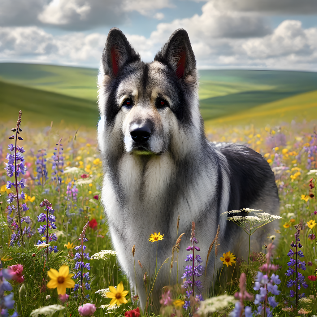 Aldeutscher Schaferhund charbonné